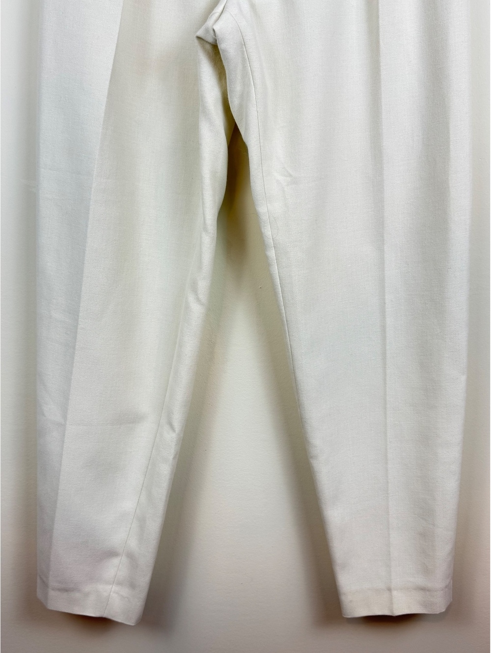 Les Coyotes de Paris Ivory High Rise Pleated Tailored Trousers Pants US 4 S - Picture 10 of 13